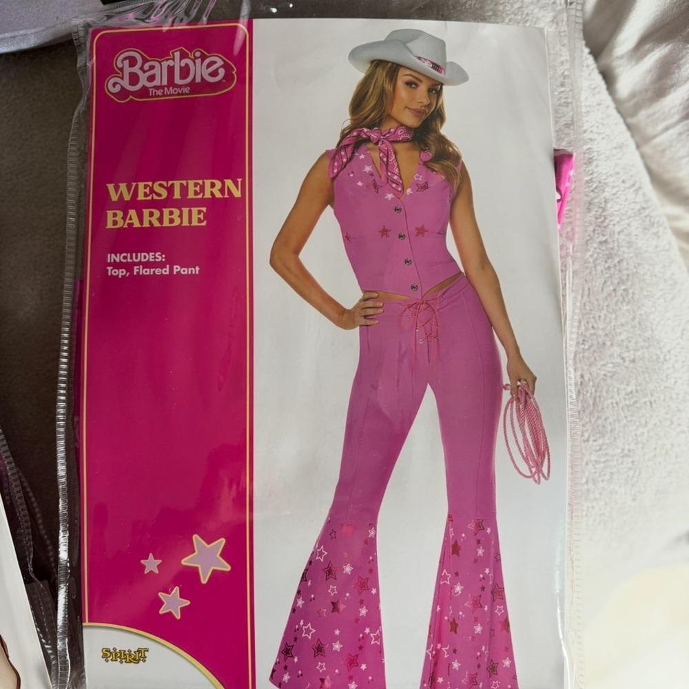 Barbie Starry Pink Flare Jumpsuit